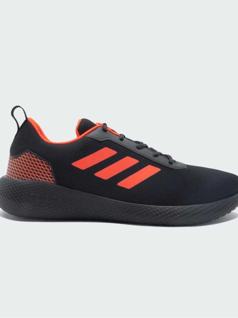 Adidas Impulse SYN 3.0 Men's Black Athletic Sneakers with Orange Accents